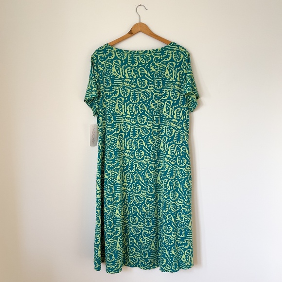 NWT Soft Surroundings Short Santiago Gaia Dress in Tropical Green Size XL - Picture 9 of 13